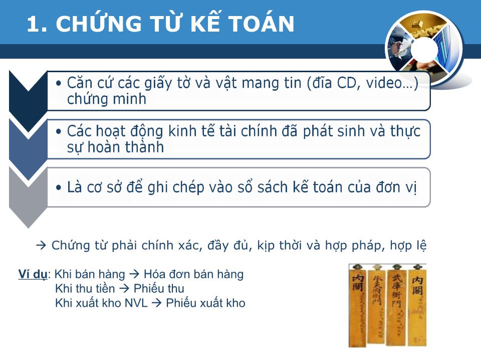 Bài giảng Nguyên lý kế toán - Chương 4: Chứng từ kế toán và kiểm kê trang 6