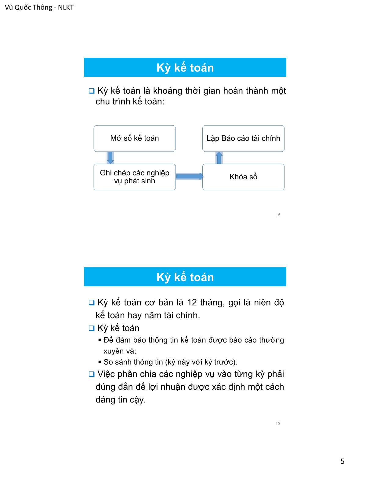 Bài giảng Nguyên lý kế toán - Chương 4: Khóa sổ và lập Báo cáo tài chính - Vũ Quốc Thông trang 5