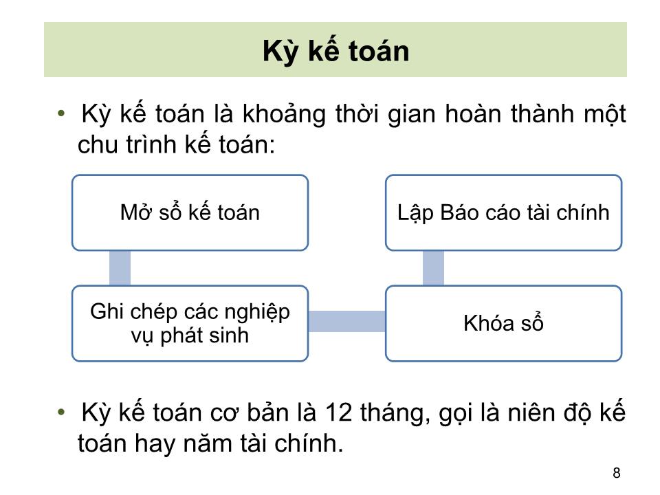 Bài giảng Nguyên lý kế toán - Chương 4: Khoá sổ và lập Báo cáo tài chính - Nguyễn Hoàng Phi Nam trang 8