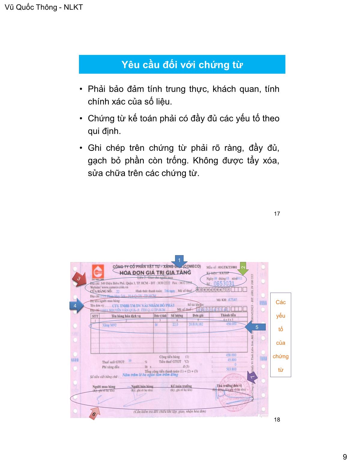 Bài giảng Nguyên lý kế toán - Chương 5+6: Quy trình kế toán. Hệ thống thông tin kế toán - Vũ Quốc Thông trang 9