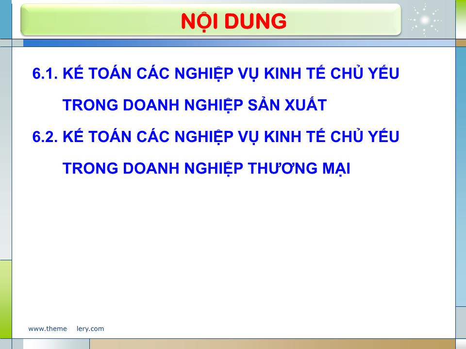 Bài giảng Nguyên lý kế toán - Chương 6: Kế toán các nghiệp vụ kinh tế chủ yếu trong doanh nghiệp trang 4