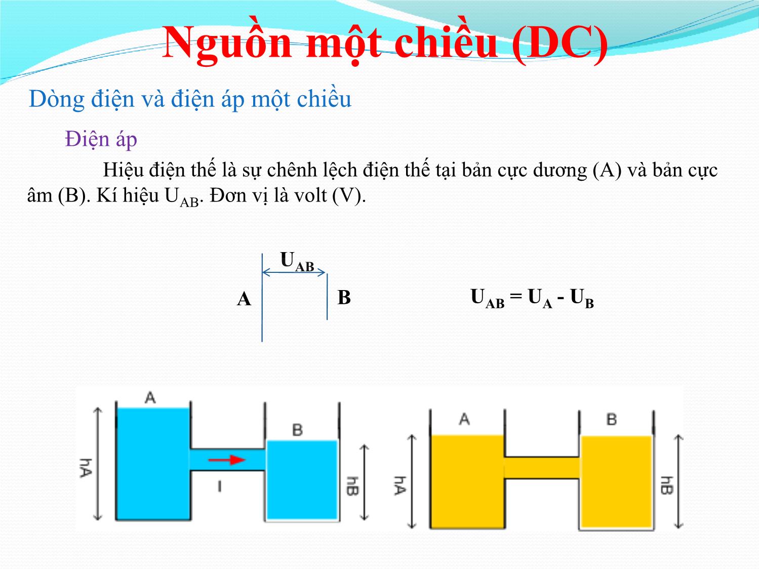 Bài giảng Nhập môn điện tử - Chương 1: Nguồn một chiều trang 5