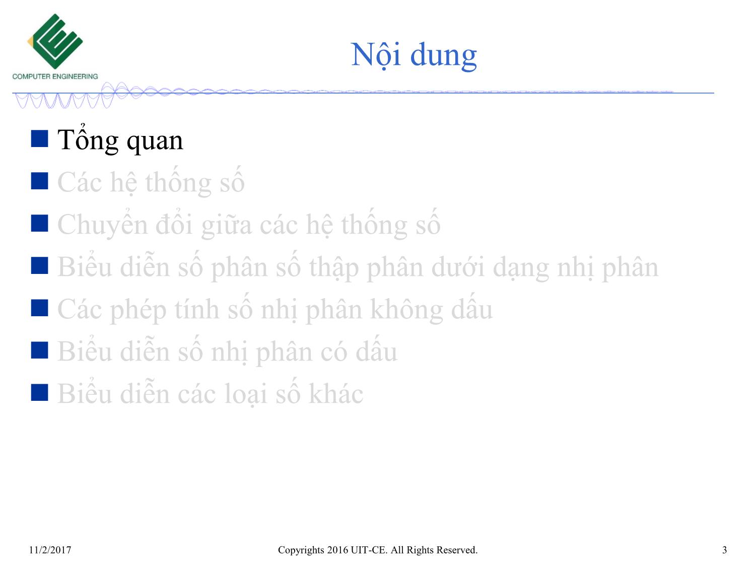 Bài giảng Nhập môn mạch số - Chương 2: Các dạng biểu diễn số trang 3