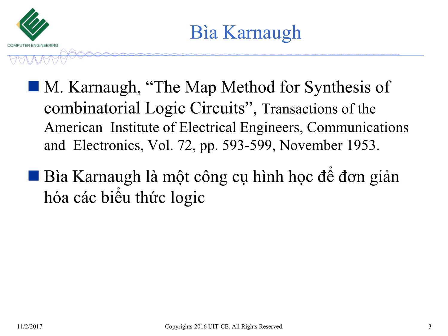 Bài giảng Nhập môn mạch số - Chương 4: Bìa karnaugh (Tiếp theo) trang 3