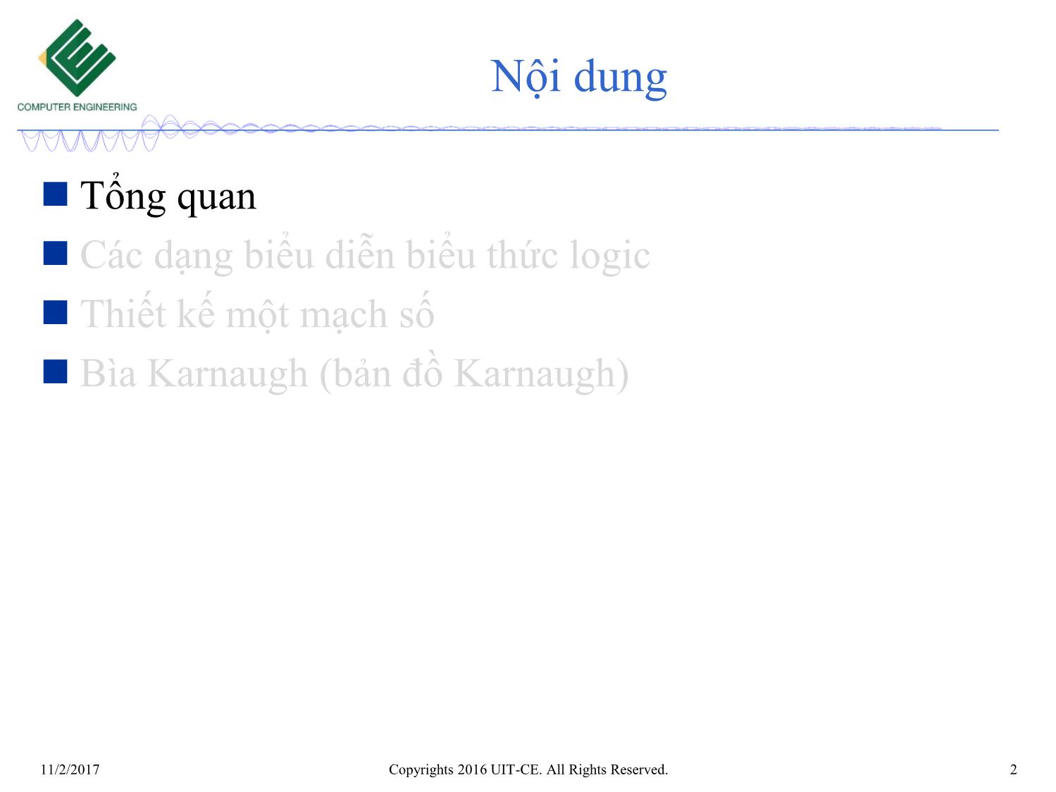 Bài giảng Nhập môn mạch số - Chương 4: Bìa karnaugh trang 2