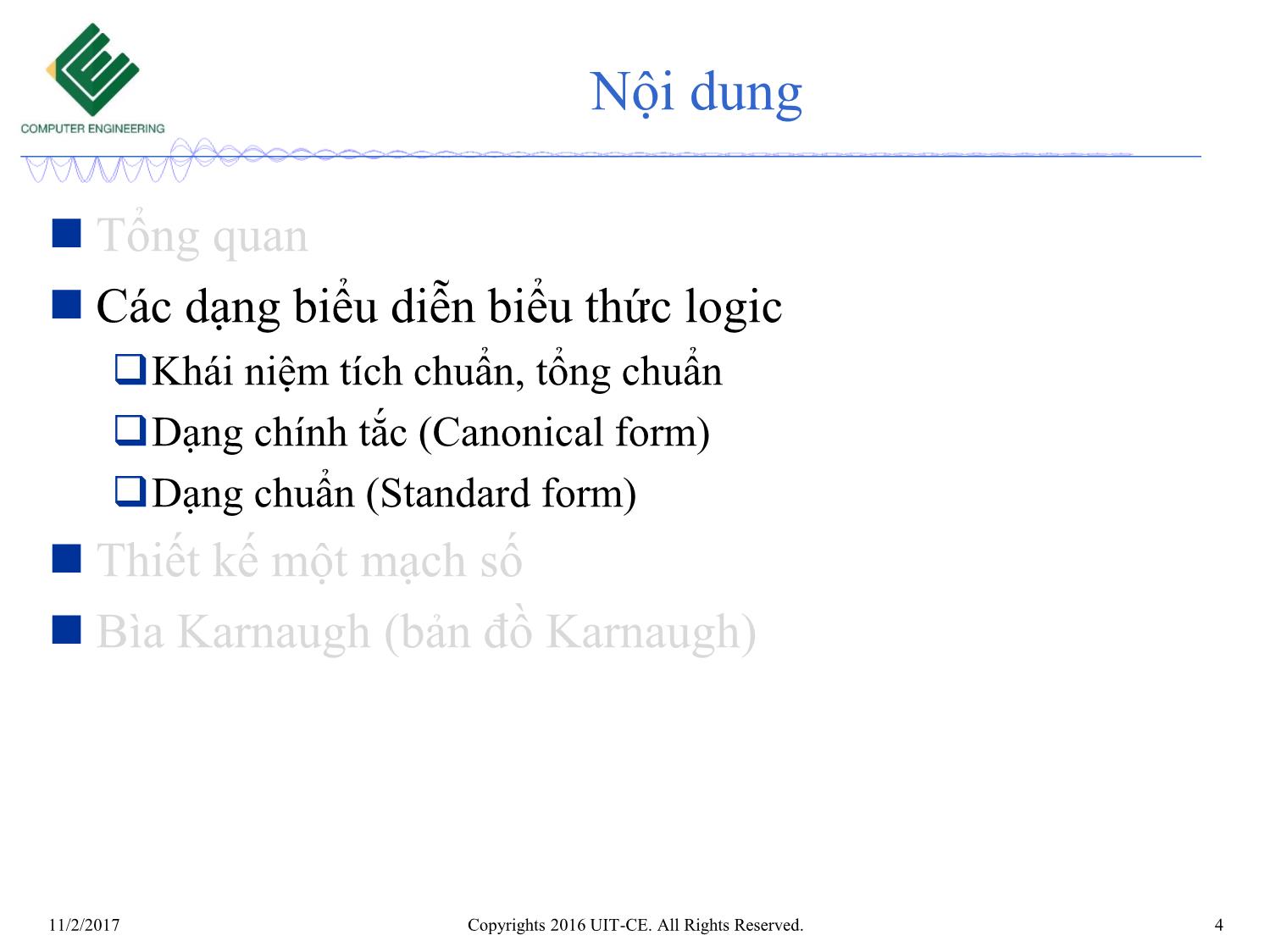 Bài giảng Nhập môn mạch số - Chương 4: Bìa karnaugh trang 4