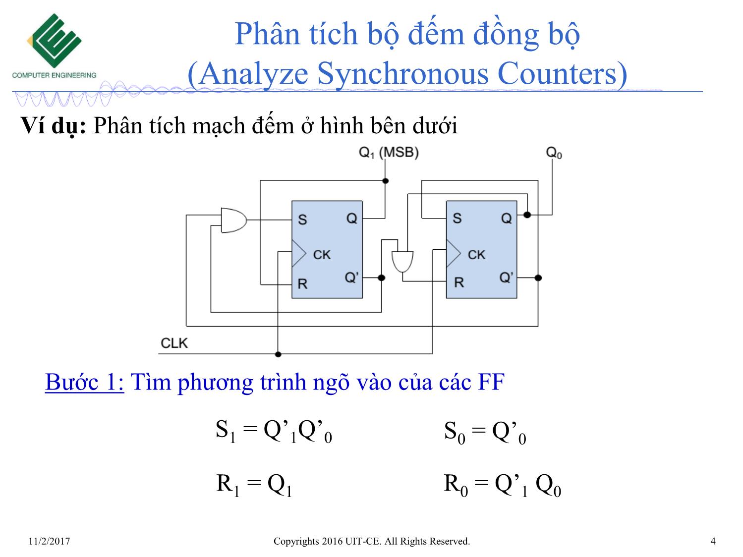 Bài giảng Nhập môn mạch số - Chương 6: Mạch tuần tự. Bộ đếm (Tiếp theo) trang 4