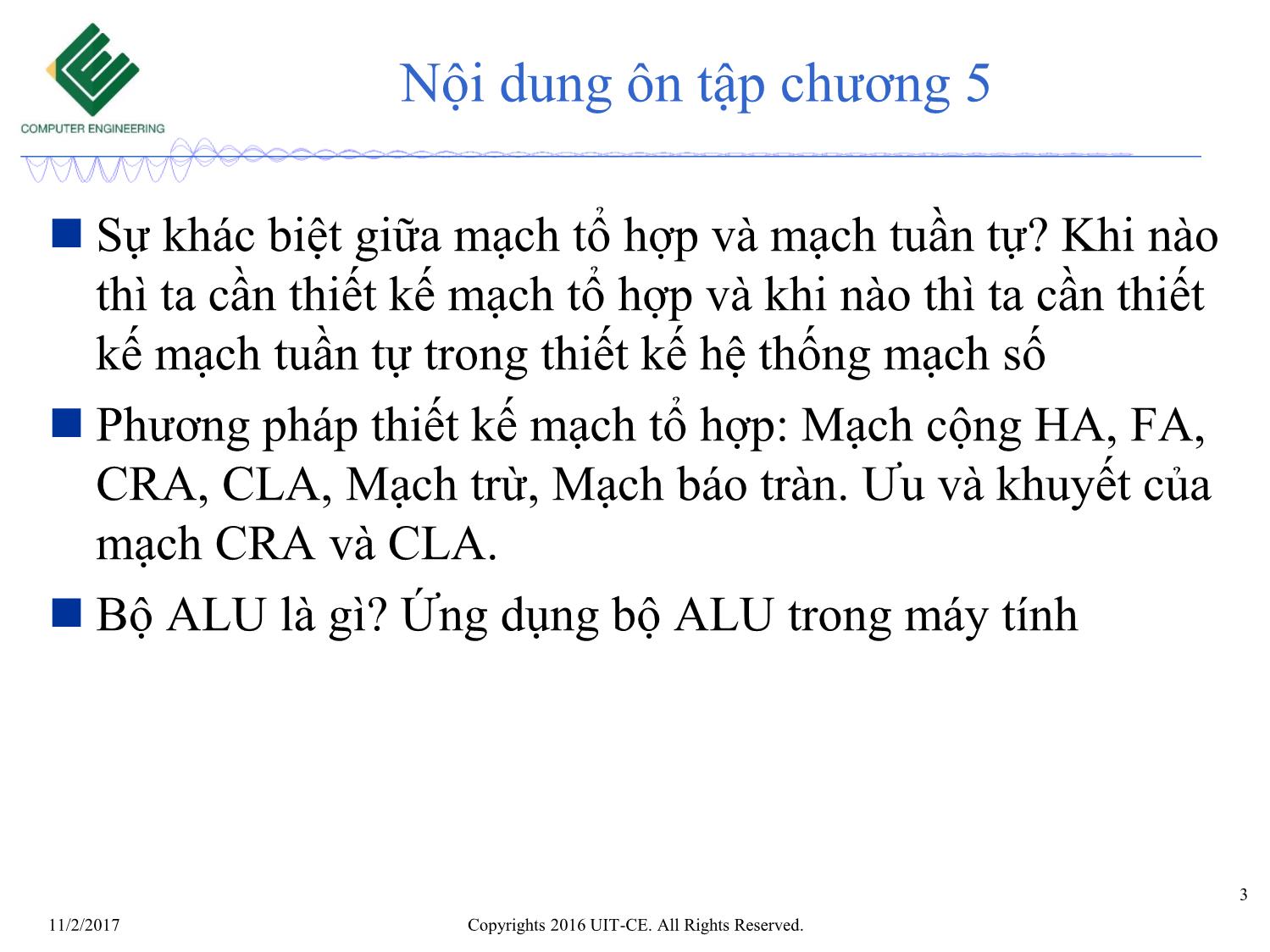 Bài giảng Nhập môn mạch số - Ôn tập chương 5+6 trang 3