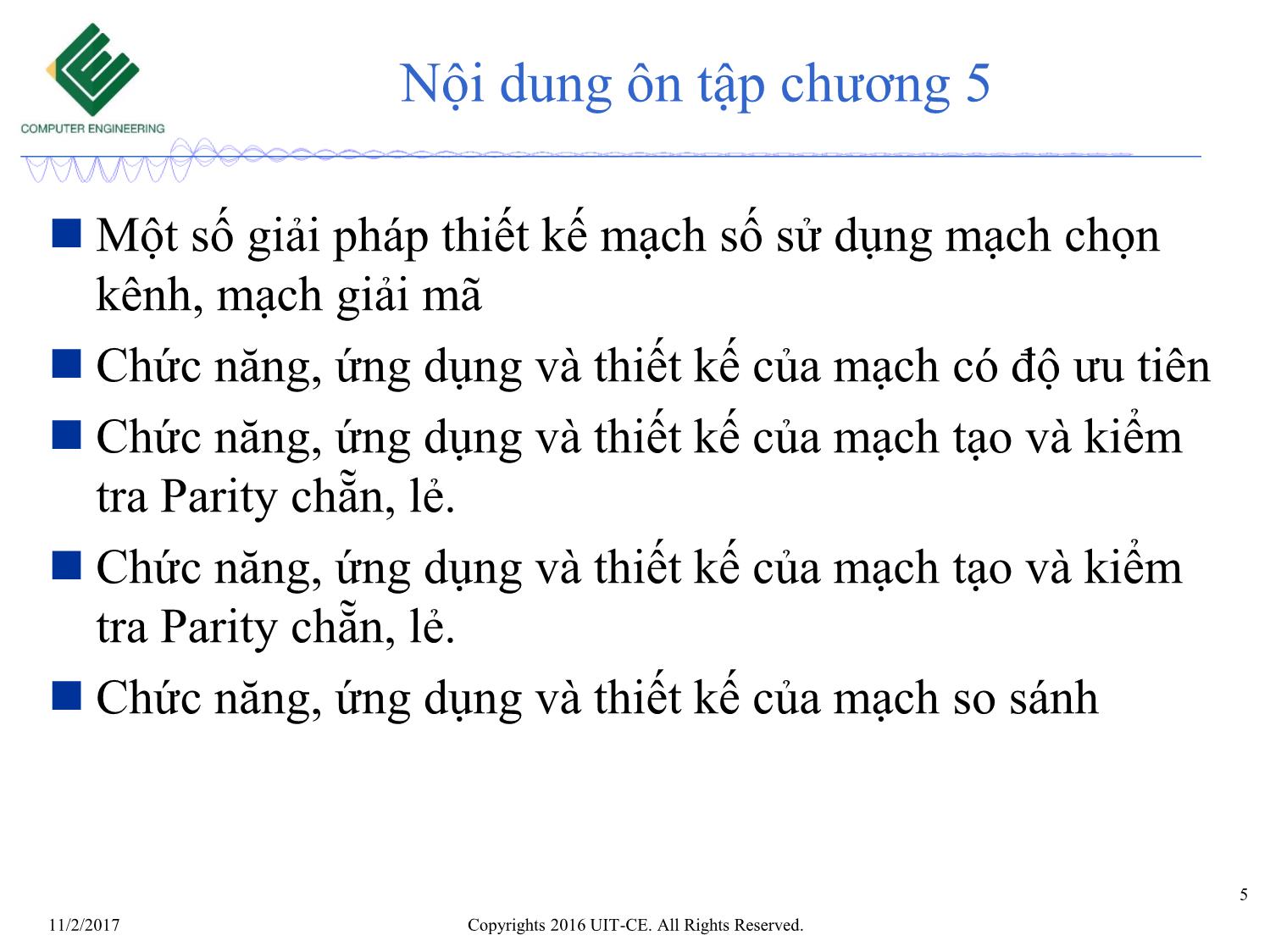 Bài giảng Nhập môn mạch số - Ôn tập chương 5+6 trang 5