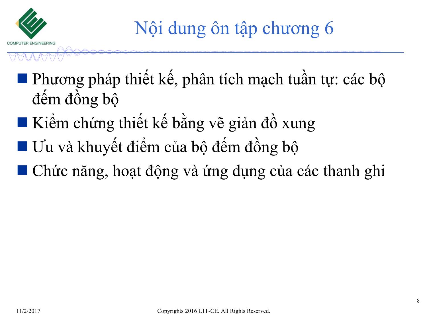 Bài giảng Nhập môn mạch số - Ôn tập chương 5+6 trang 8