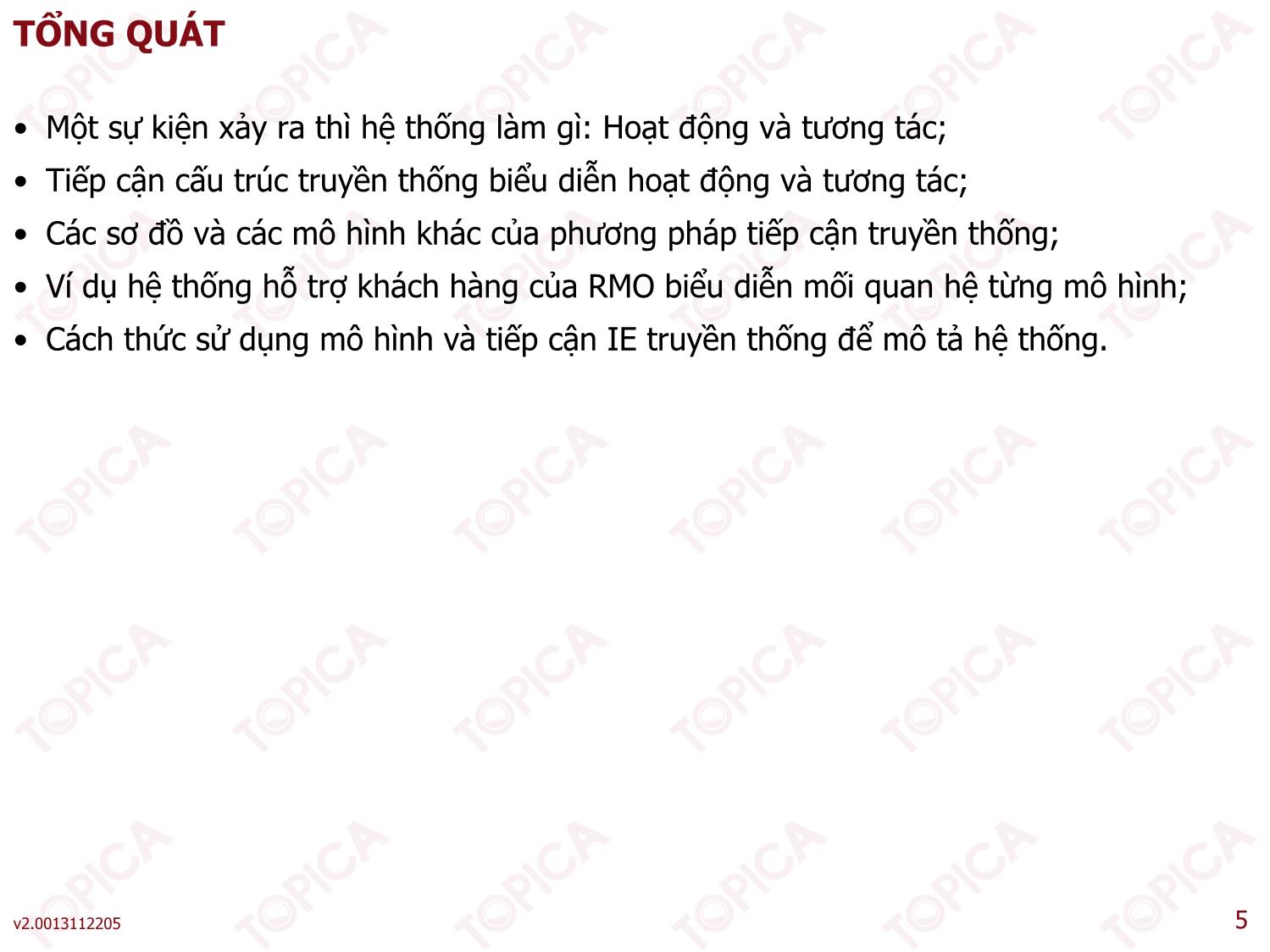 Bài giảng Phân tích thiết kế hệ thống thông tin - Bài 4: Các kỹ thuật phân tích cơ bản - Thạc Bình Cường trang 5