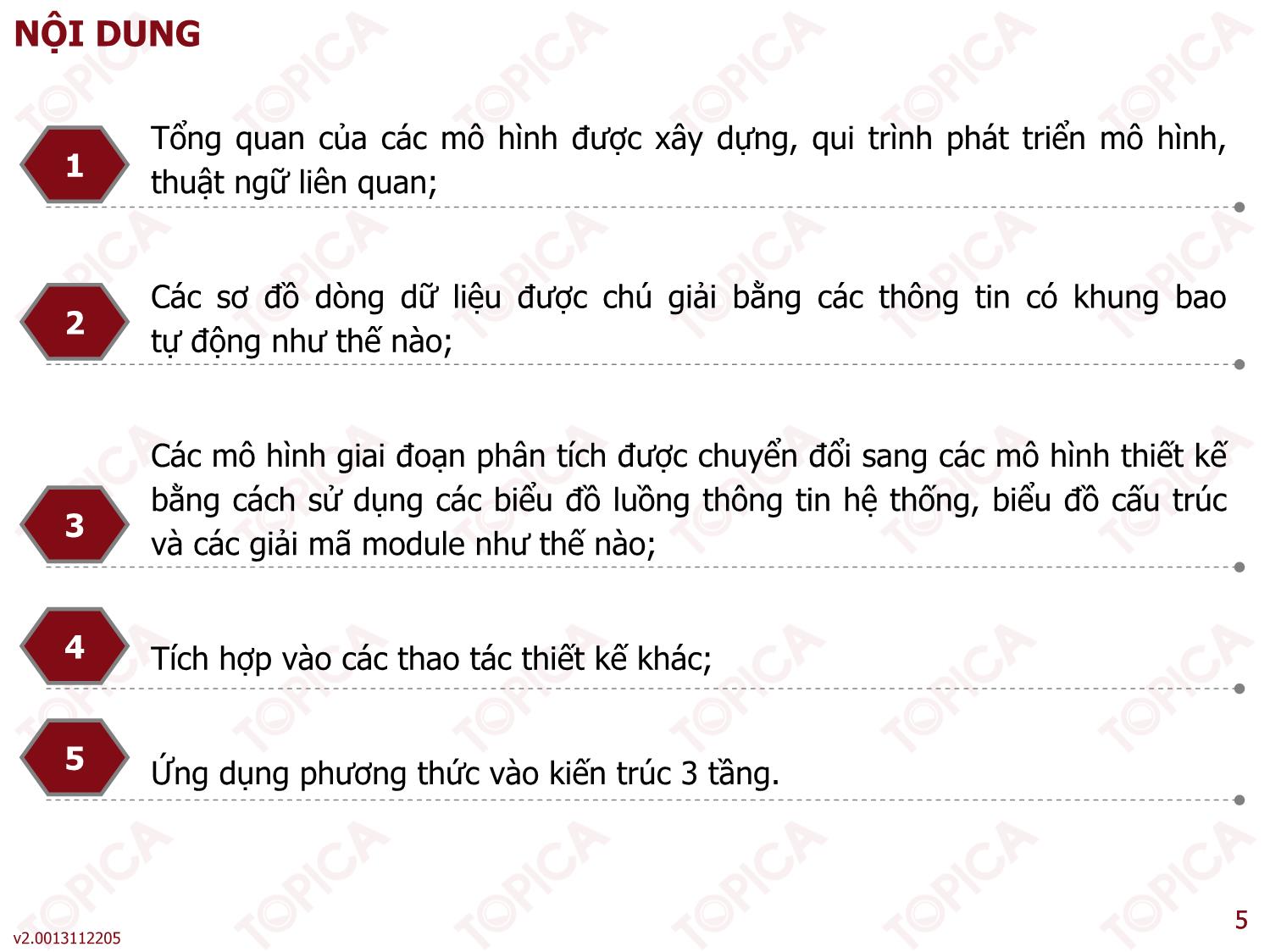 Bài giảng Phân tích thiết kế hệ thống thông tin - Bài 5: Các kỹ thuật thiết kế cơ bản - Thạc Bình Cường trang 5