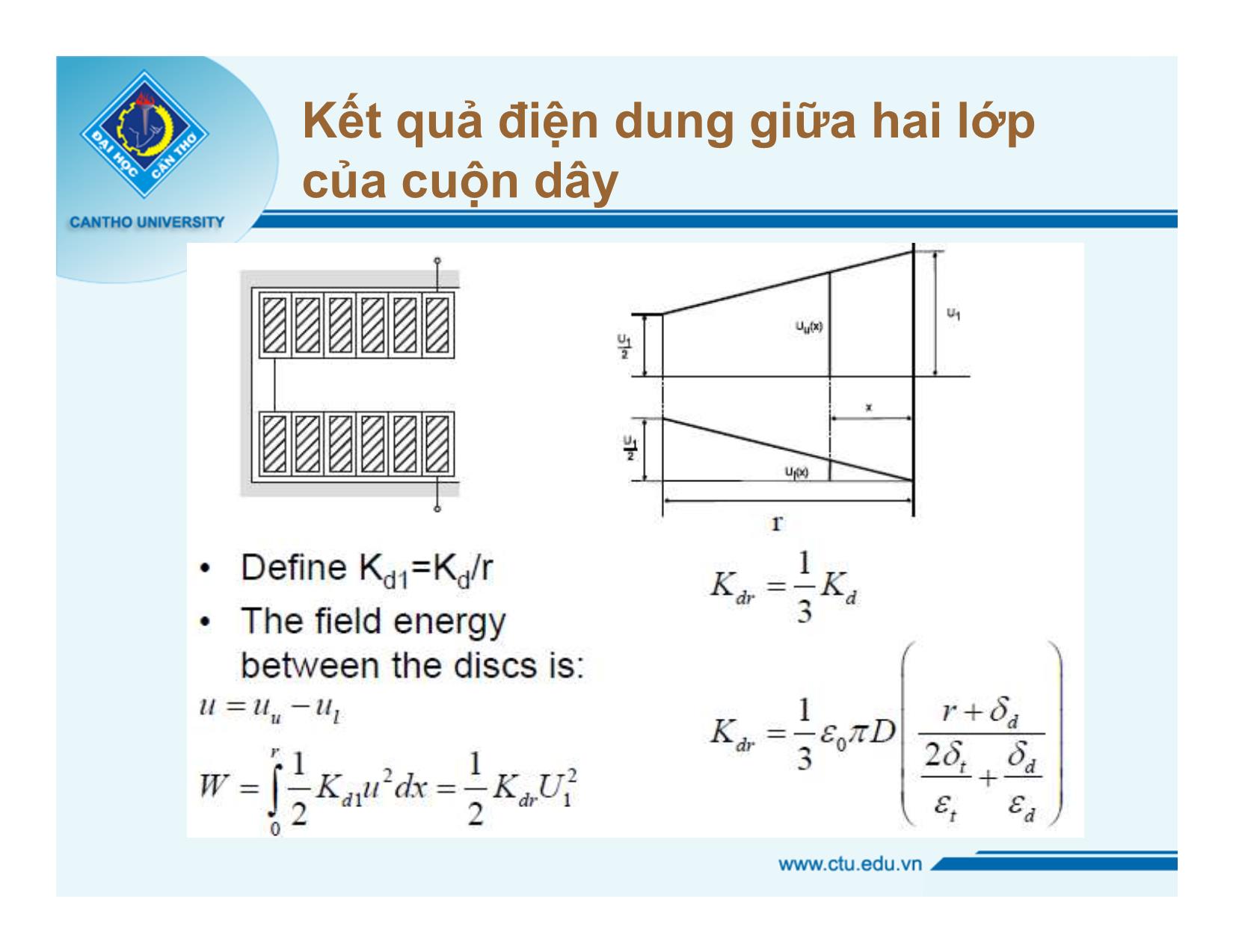 Bài giảng Thiết bị điện cao áp - Chương 5: Điện dung cuộn dây - Nguyễn Văn Dũng trang 10