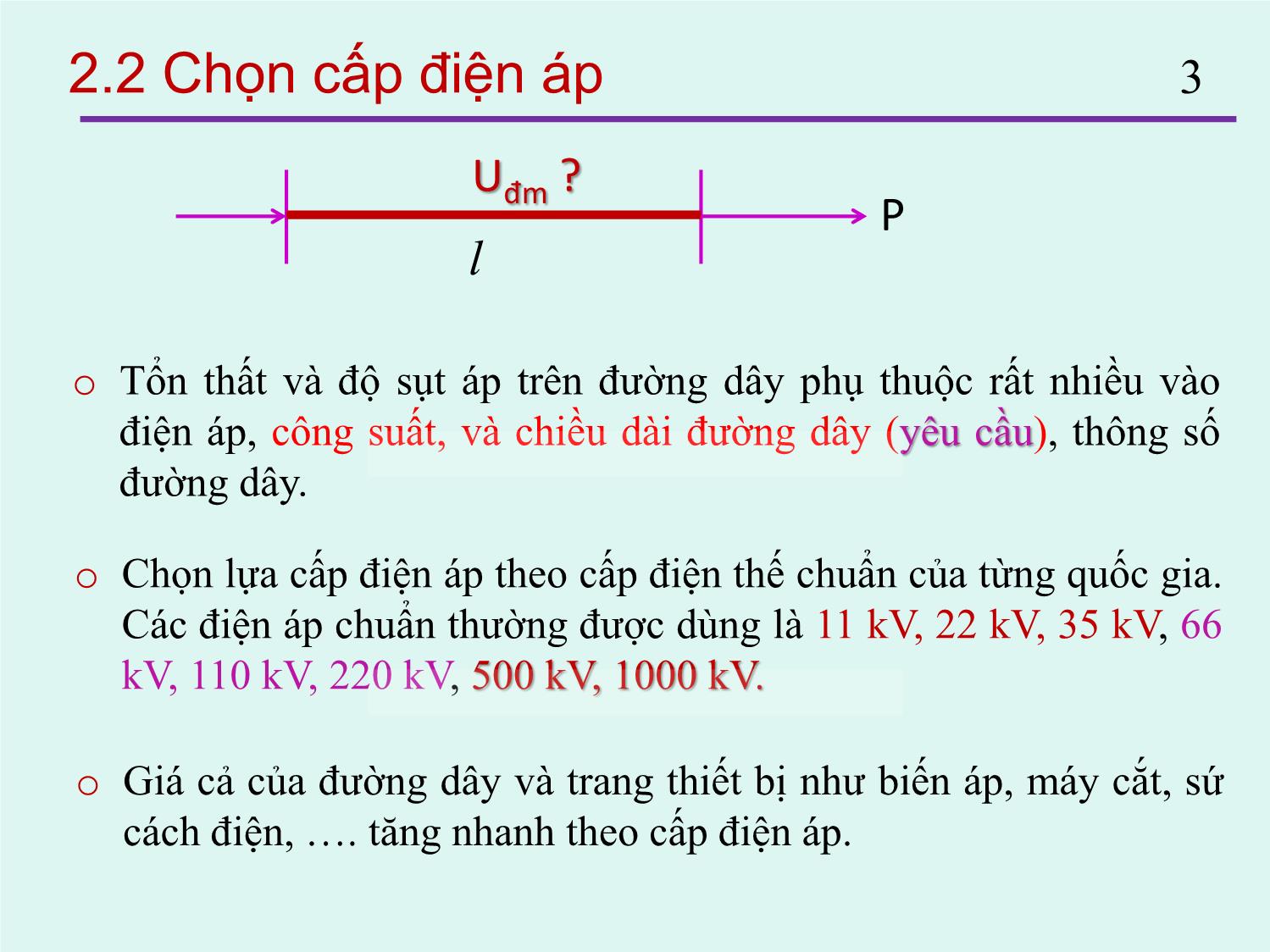 Bài giảng Thiết kế đường dây và trạm biến áp - Chương 2: Thiết kế đường dây truyền tải - Nguyễn Nhật Nam trang 3