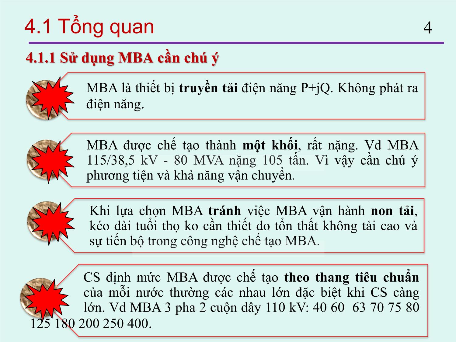 Bài giảng Thiết kế đường dây và trạm biến áp - Chương 4: Máy biến áp điện lực - Nguyễn Nhật Nam trang 4