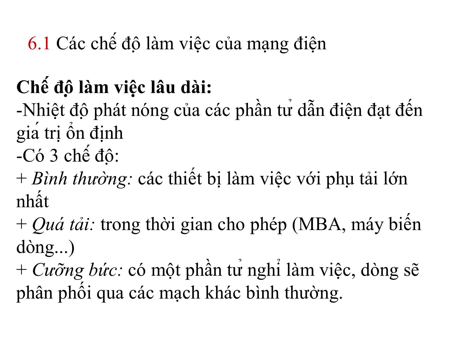 Bài giảng Thiết kế đường dây và trạm biến áp - Chương 6: Chọn khí cụ và các phần dẫn điện - Nguyễn Nhật Nam trang 2