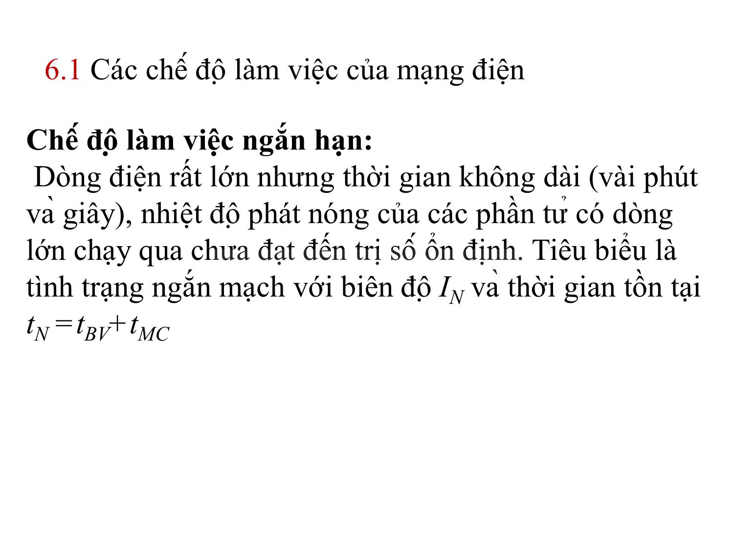 Bài giảng Thiết kế đường dây và trạm biến áp - Chương 6: Chọn khí cụ và các phần dẫn điện - Nguyễn Nhật Nam trang 3