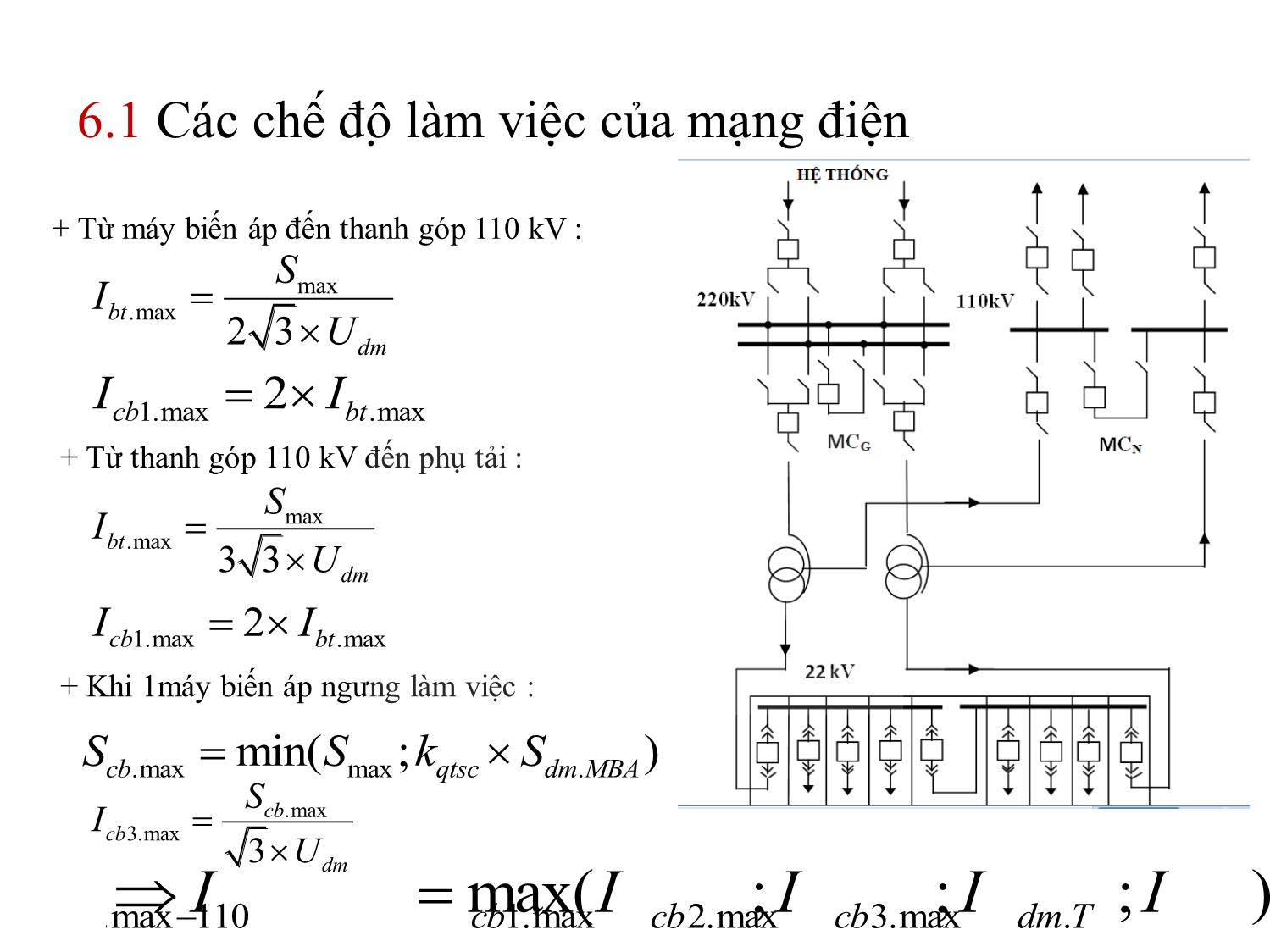 Bài giảng Thiết kế đường dây và trạm biến áp - Chương 6: Chọn khí cụ và các phần dẫn điện - Nguyễn Nhật Nam trang 5