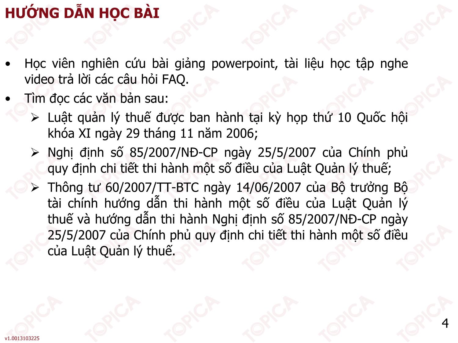 Bài giảng Thuế - Bài 1: Tổng quan về thuế - Nguyễn Minh Đức trang 4