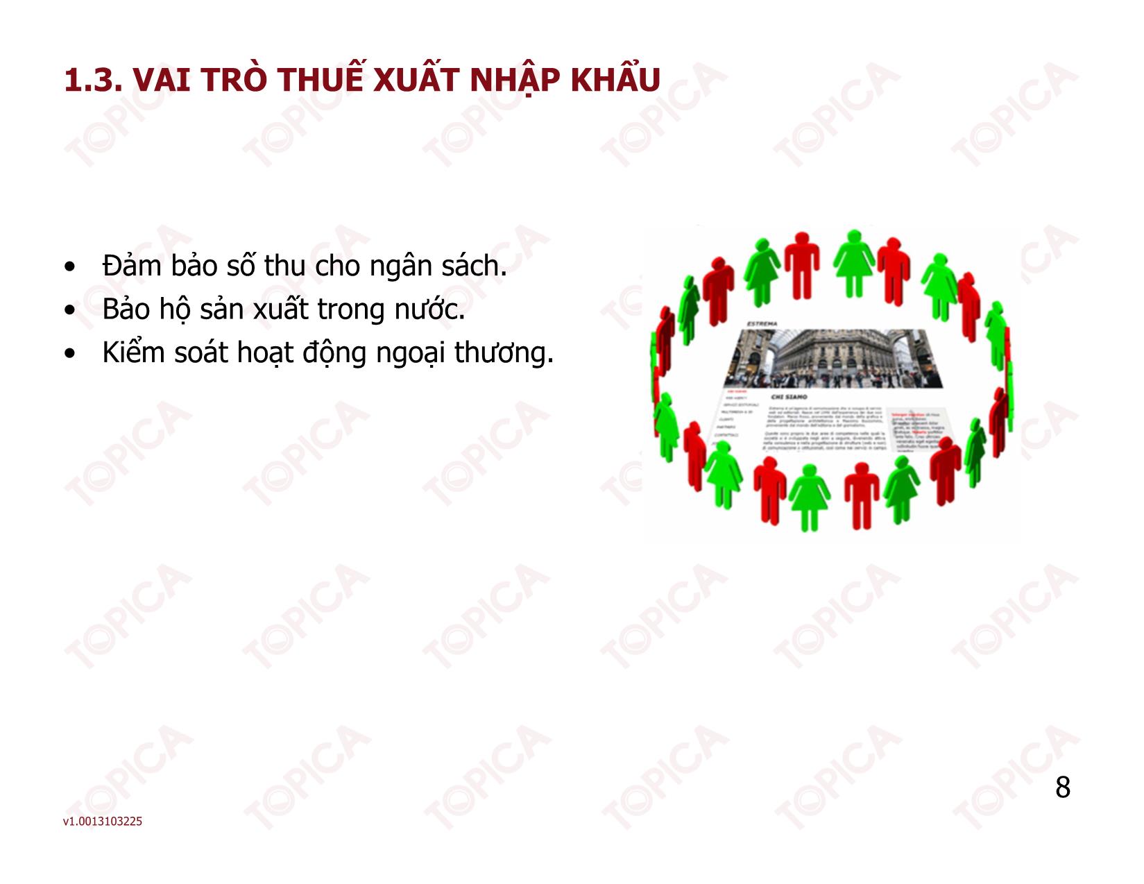 Bài giảng Thuế - Bài 2: Thuế xuất khẩu, nhập khẩu - Nguyễn Minh Đức trang 8