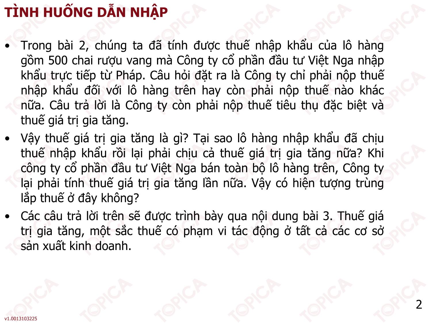 Bài giảng Thuế - Bài 3: Thuế giá trị gia tăng - Nguyễn Minh Đức trang 2