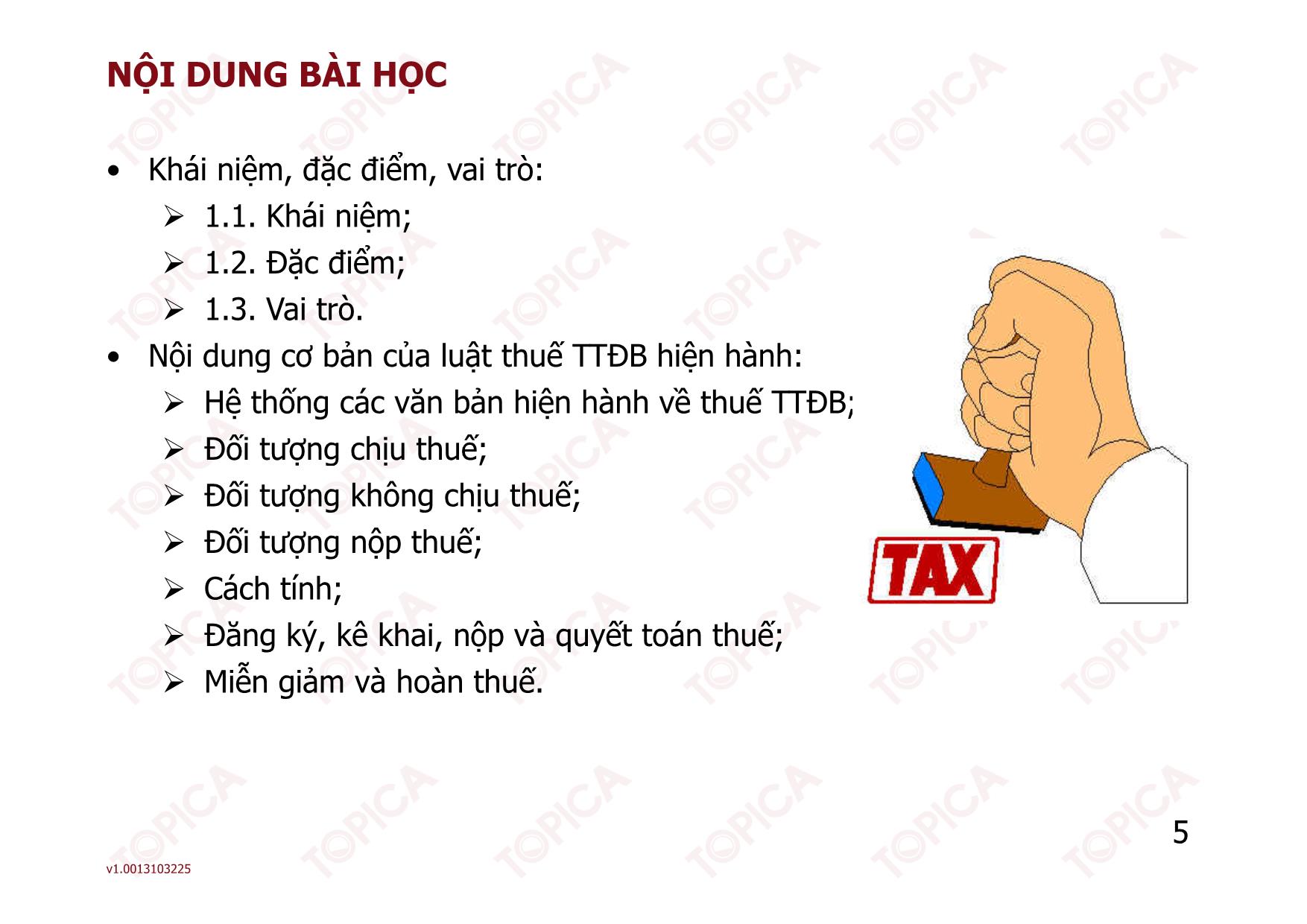 Bài giảng Thuế - Bài 4: Thuế tiêu thụ đặc biệt - Nguyễn Minh Đức trang 5