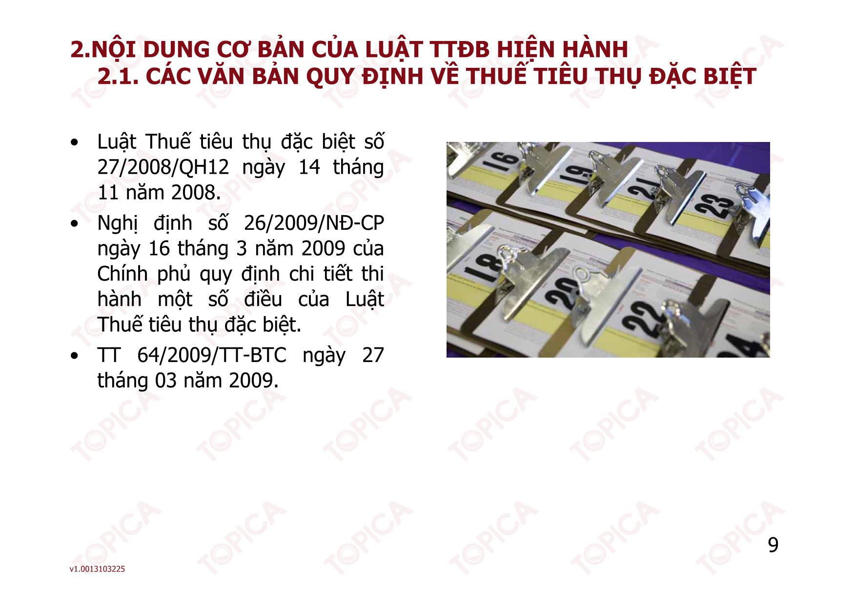 Bài giảng Thuế - Bài 4: Thuế tiêu thụ đặc biệt - Nguyễn Minh Đức trang 9