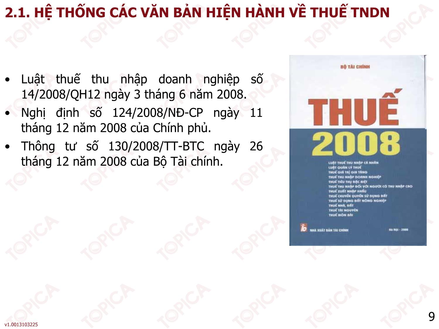 Bài giảng Thuế - Bài 5: Thuế thu nhập doanh nghiệp - Nguyễn Minh Đức trang 9