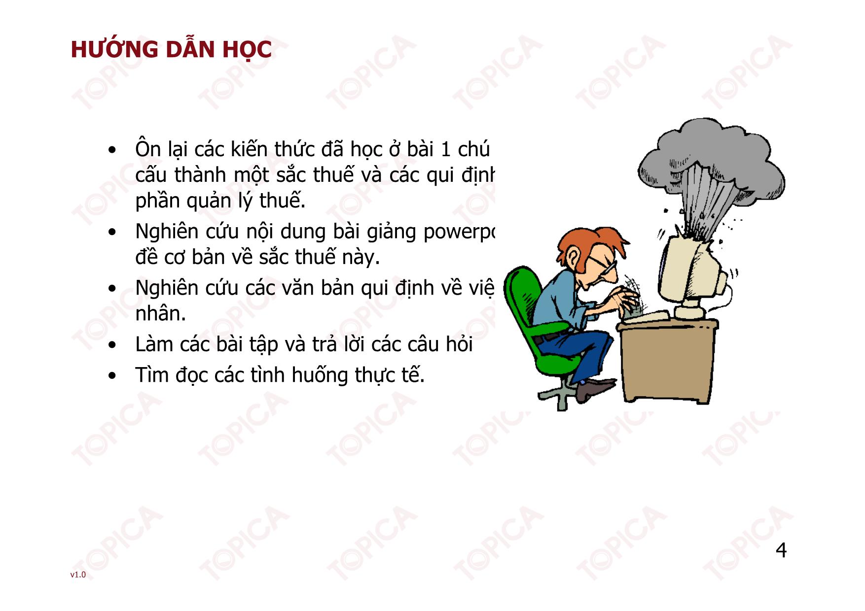 Bài giảng Thuế - Bài 6: Thuế thu nhập cá nhân - Nguyễn Minh Đức trang 4