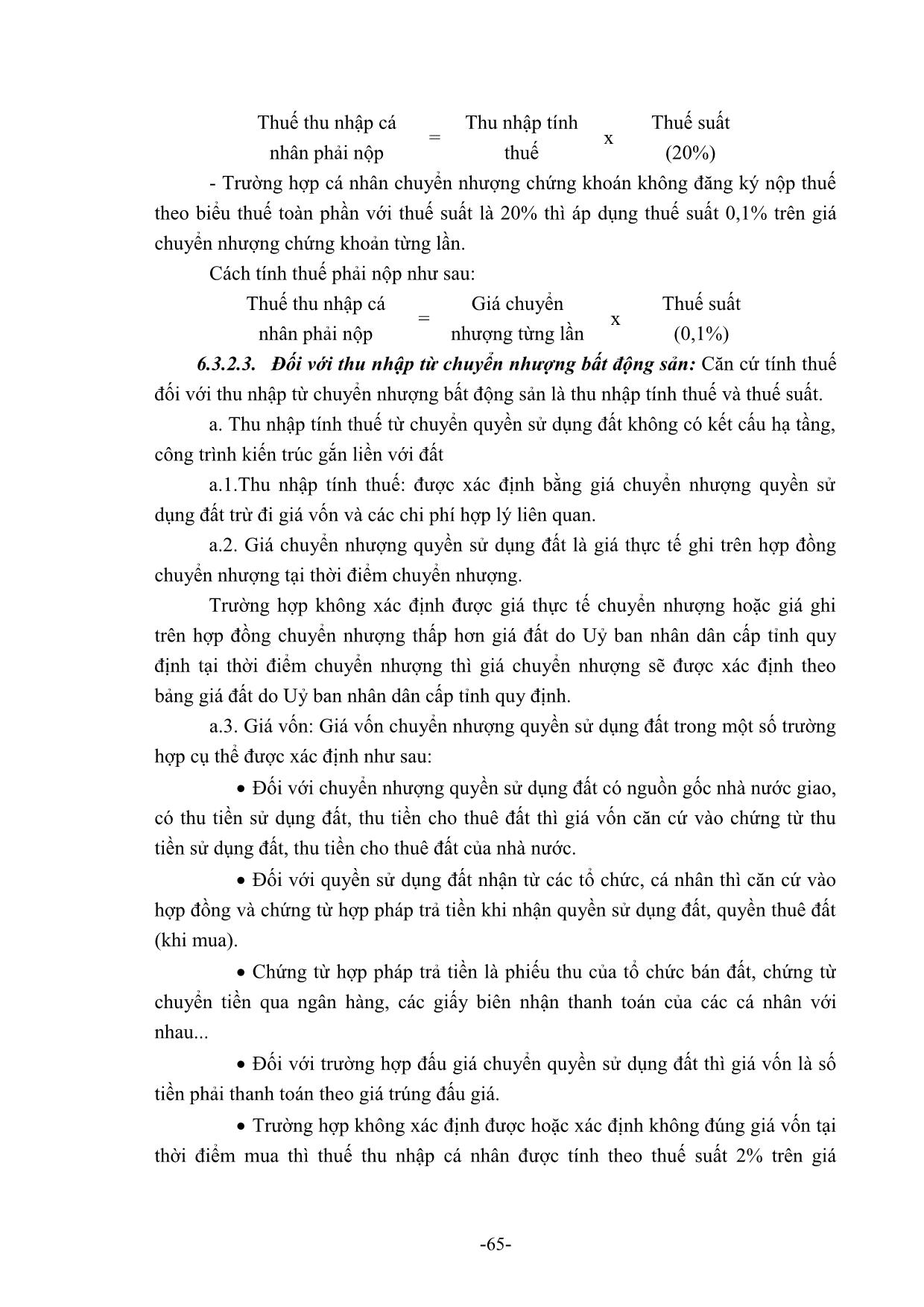 Bài giảng Thuế (Phần 2) - Cao Anh Thảo trang 10