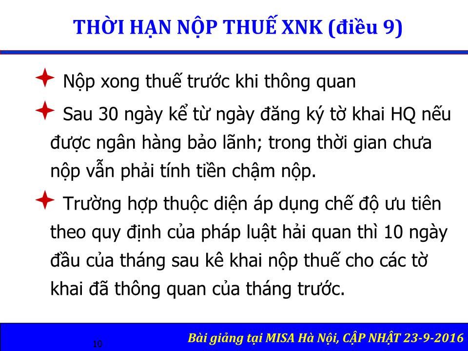 Bài giảng Thuế và kế toán doanh nghiệp trang 10