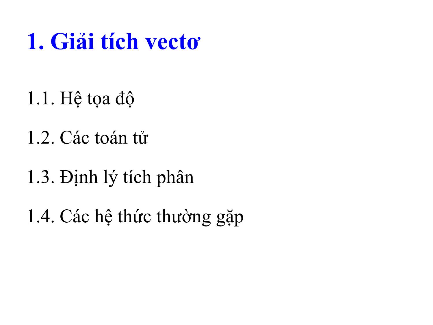 Bài giảng Trường điện từ - Chương 1: Mở đầu trang 3