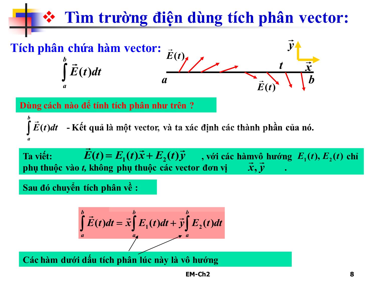 Bài giảng Trường điện từ - Chương 2: Trường điện tĩnh trang 8