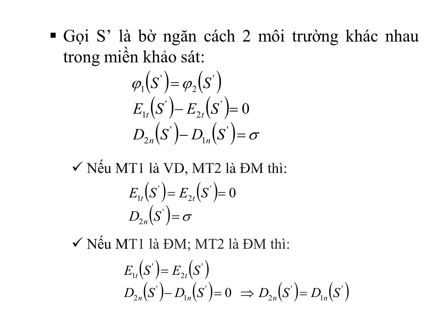 Bài giảng Trường điện từ - Chương 2: Trường điện từ tĩnh trang 9