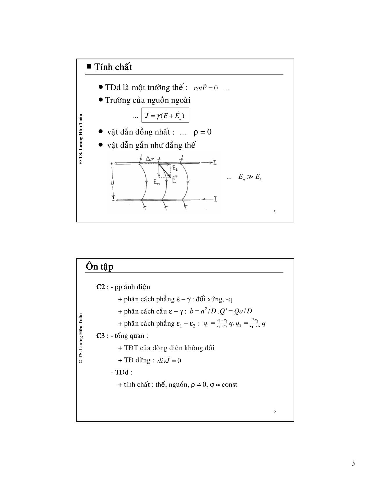 Bài giảng Trường điện từ - Chương 3: Trường từ điện dừng - Lương Hữu Tuấn trang 3