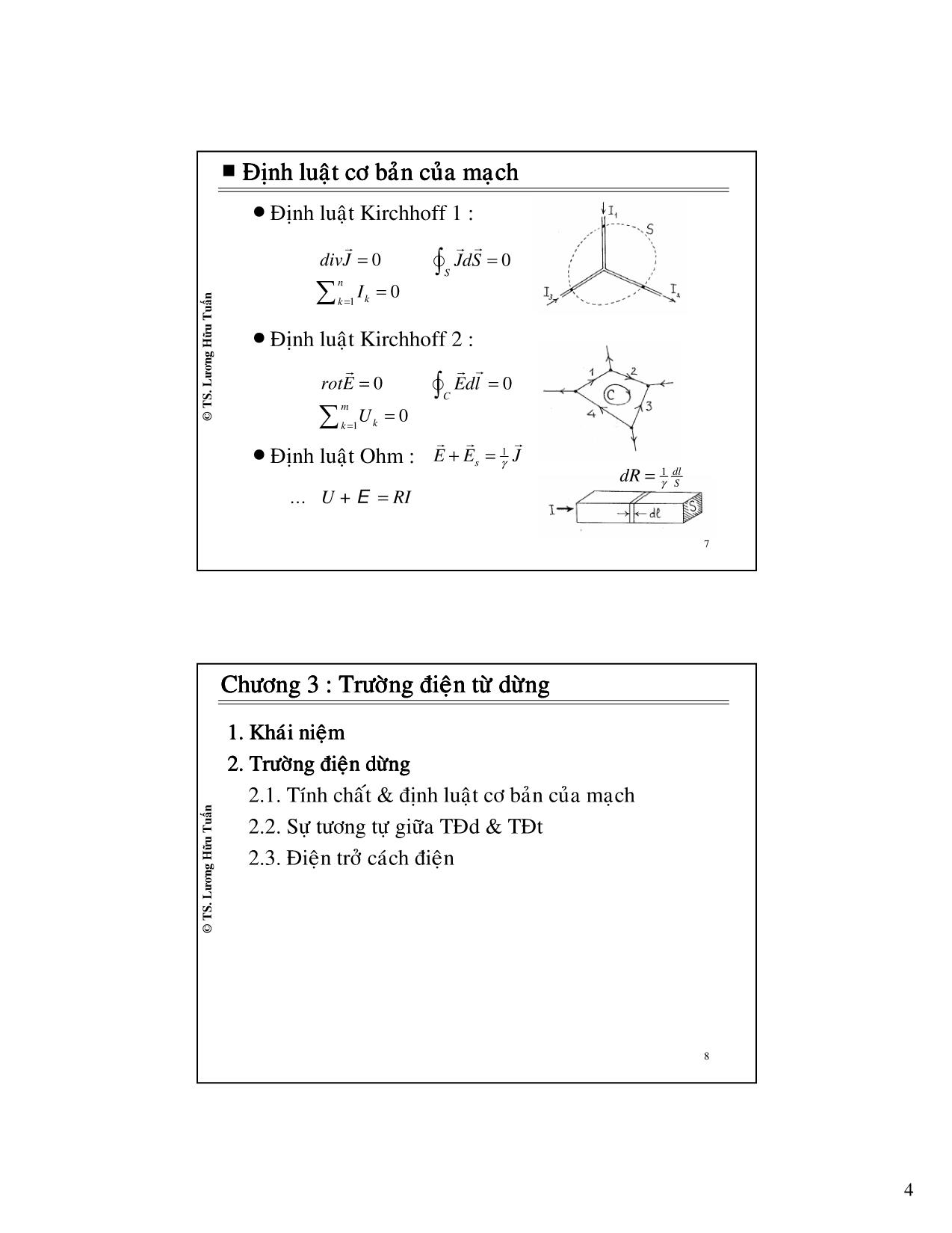 Bài giảng Trường điện từ - Chương 3: Trường từ điện dừng - Lương Hữu Tuấn trang 4