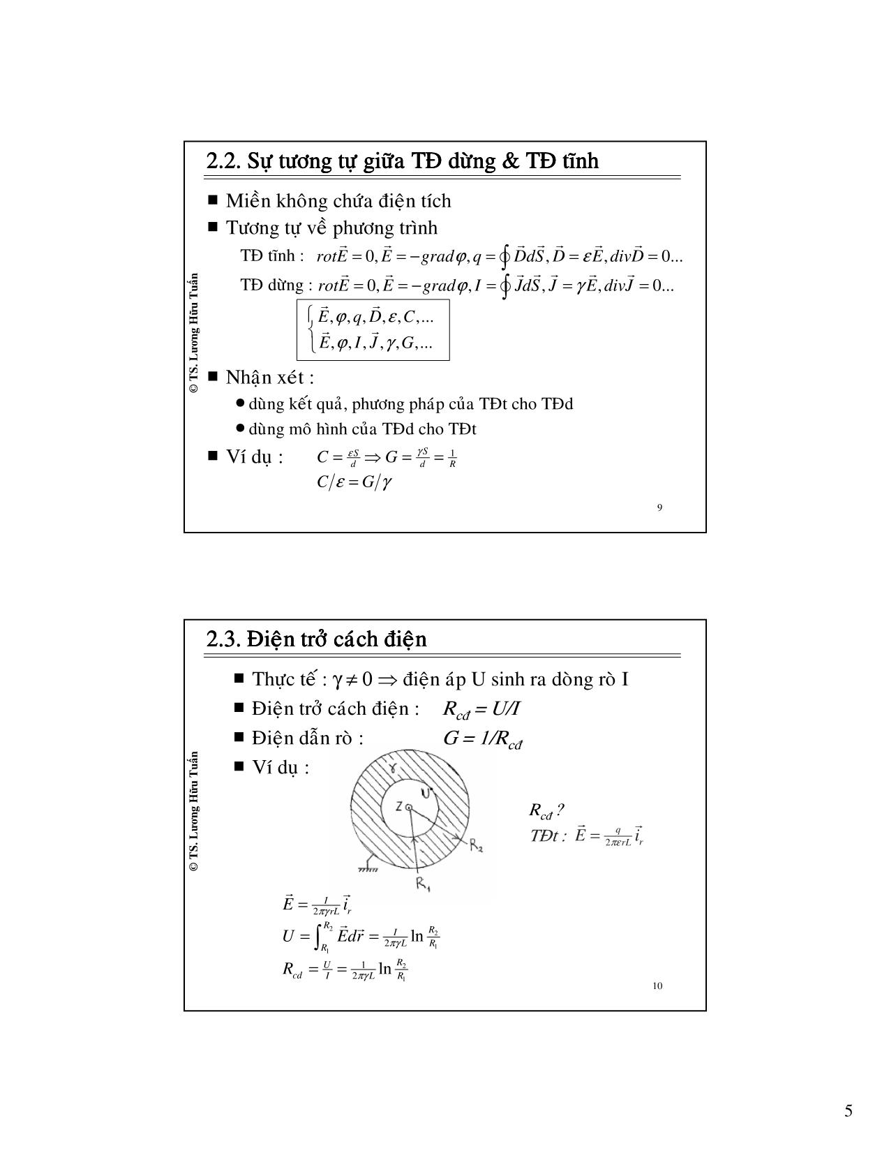 Bài giảng Trường điện từ - Chương 3: Trường từ điện dừng - Lương Hữu Tuấn trang 5