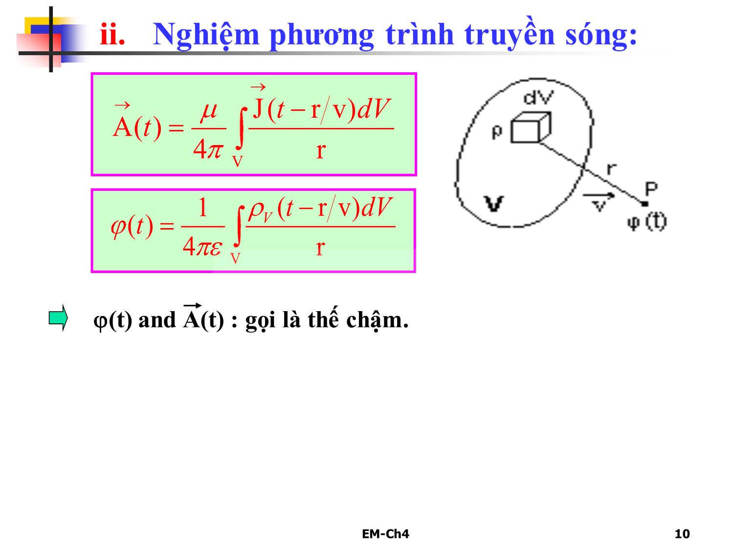 Bài giảng Trường điện từ - Chương 4: Trường điện từ biến thiên trang 10