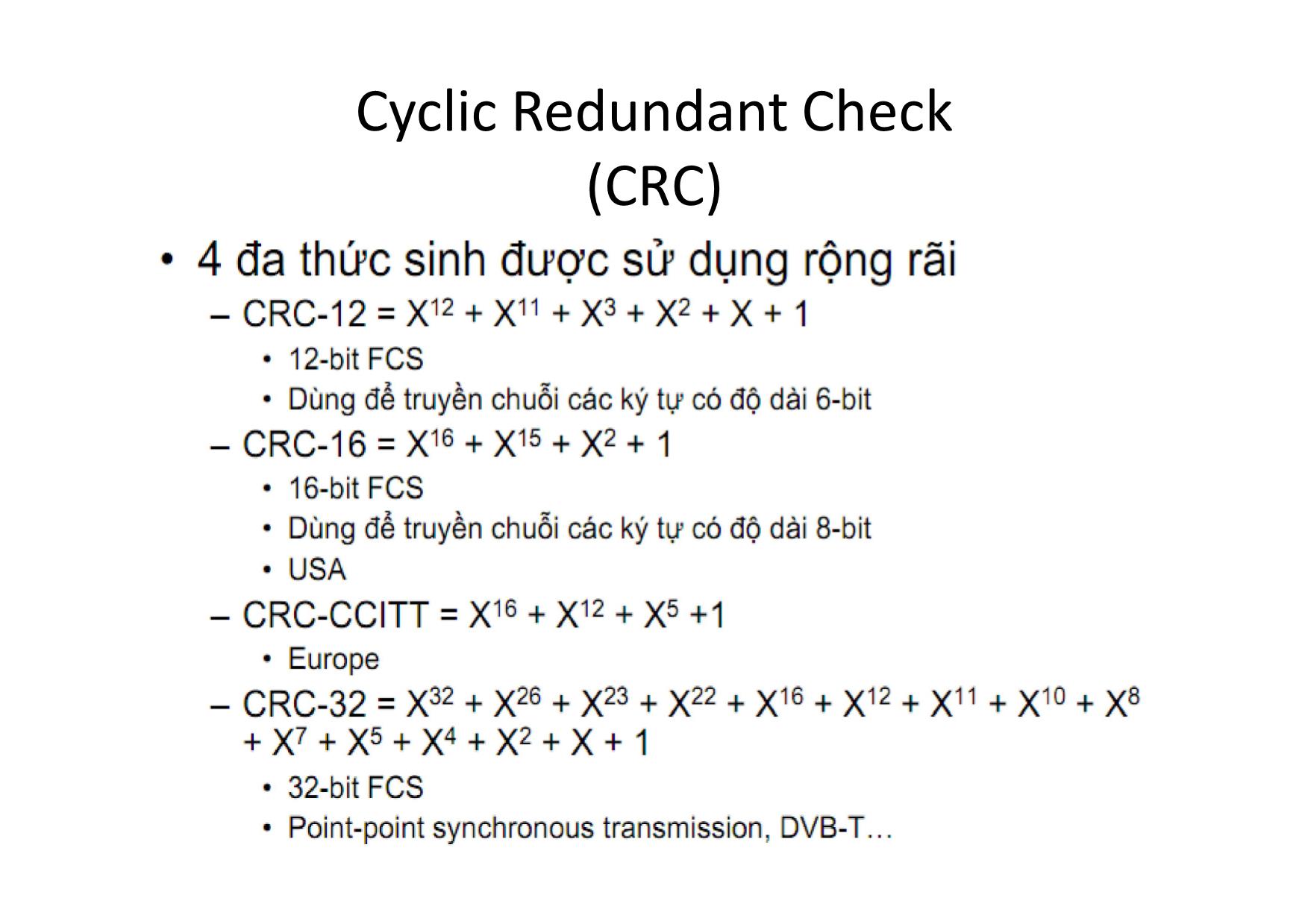 Bài giảng Truyền số học - Chương 4, Phần 3: Xử lý số liệu truyền trang 4