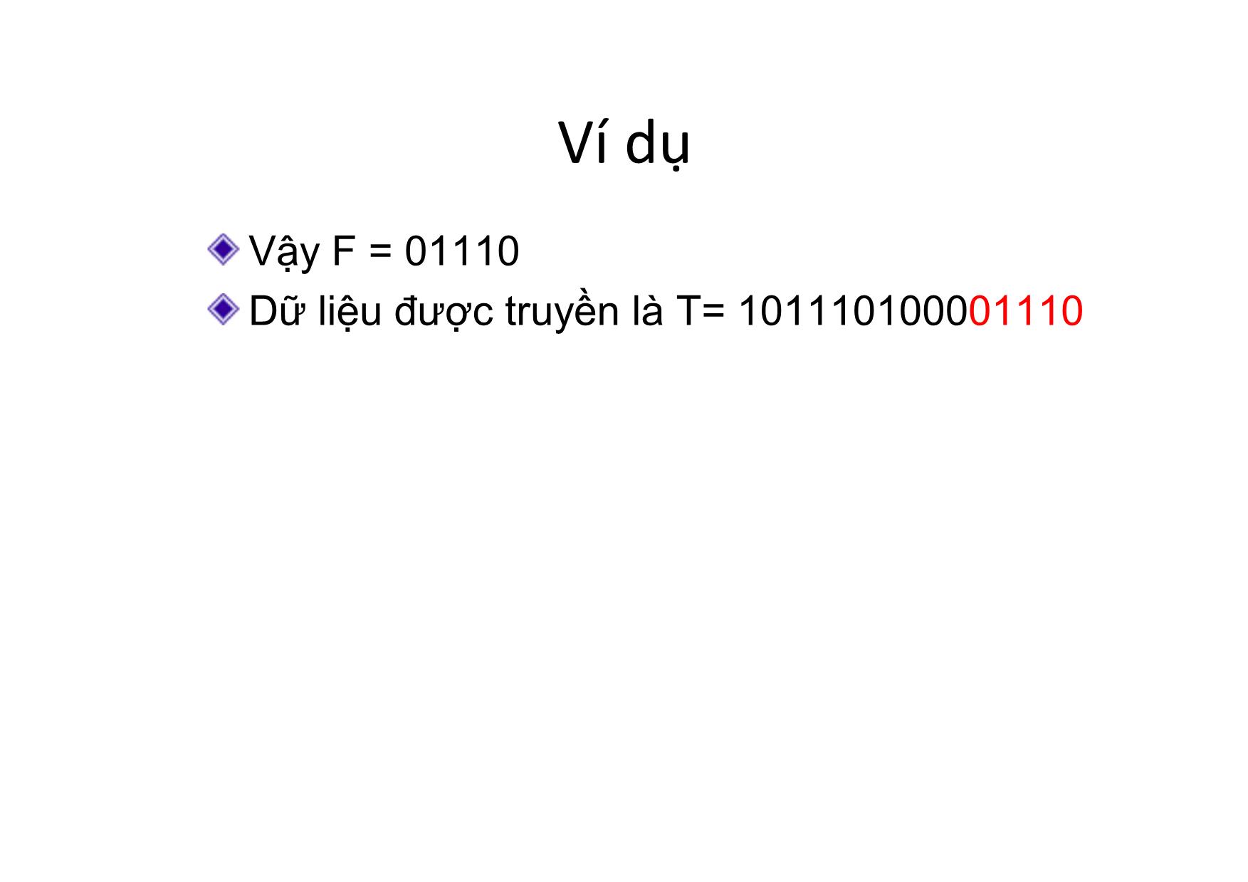 Bài giảng Truyền số học - Chương 4, Phần 3: Xử lý số liệu truyền trang 5