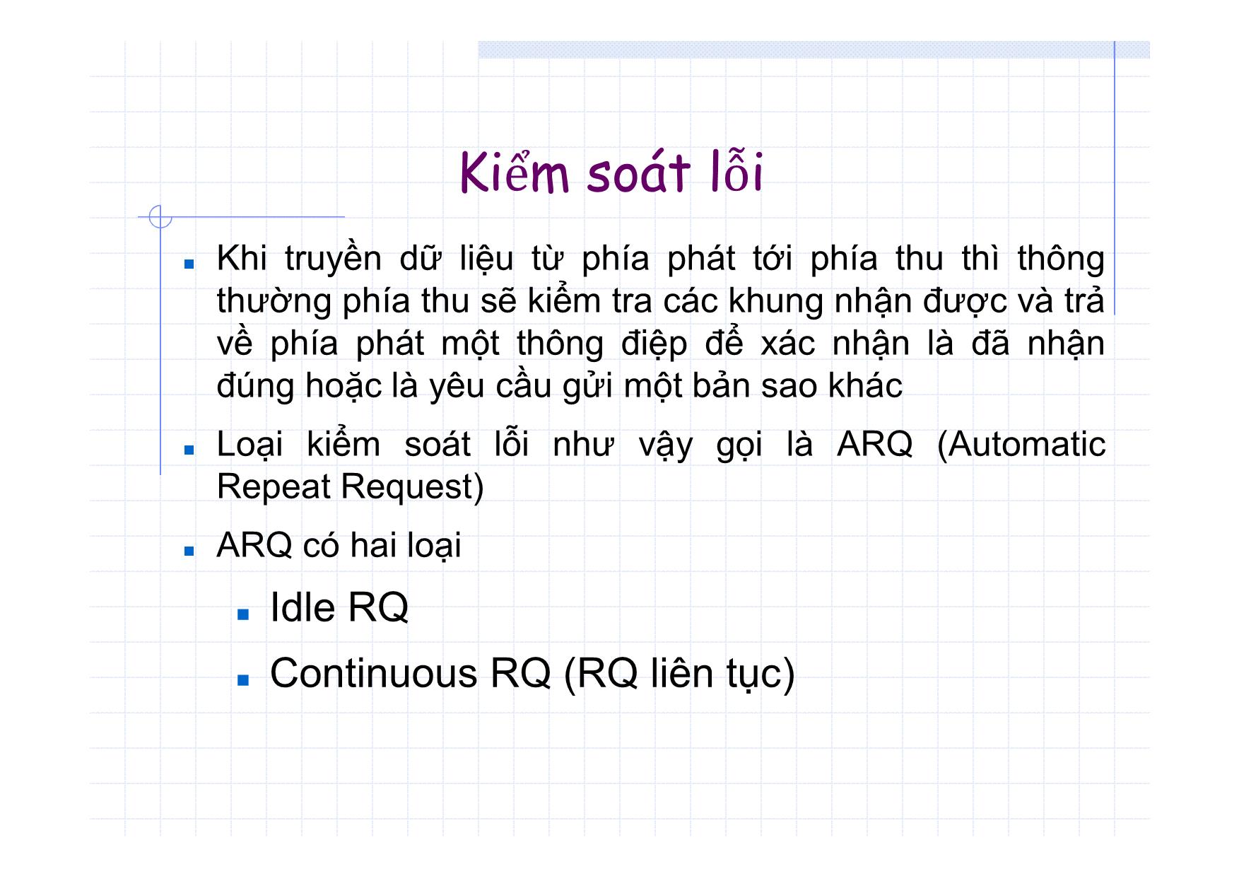 Bài giảng Truyền số học - Chương 5: Các nghi thức cơ sở và nghi thức điều khiển liên kết số liệu trang 4