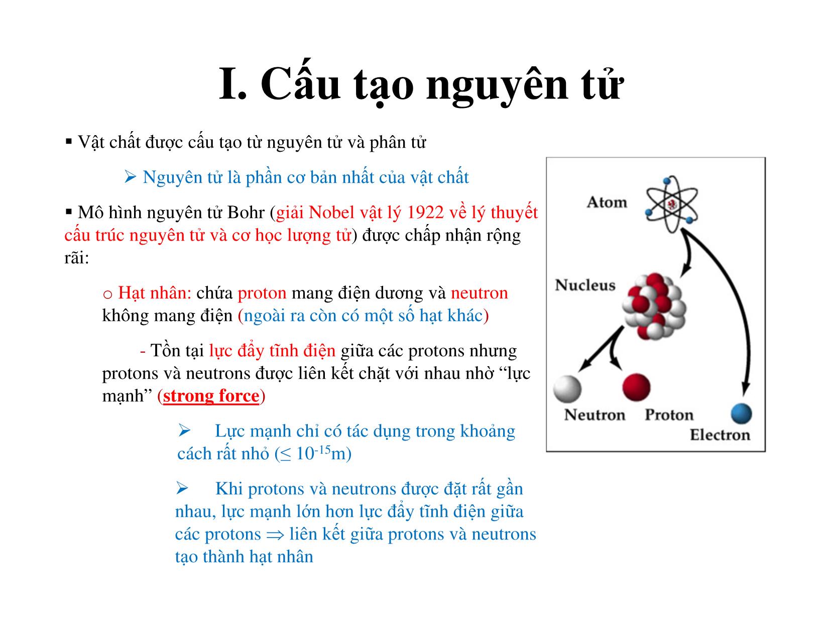 Bài giảng Vật liệu điện - Chương 1: Cấu tạo vật chất trang 2