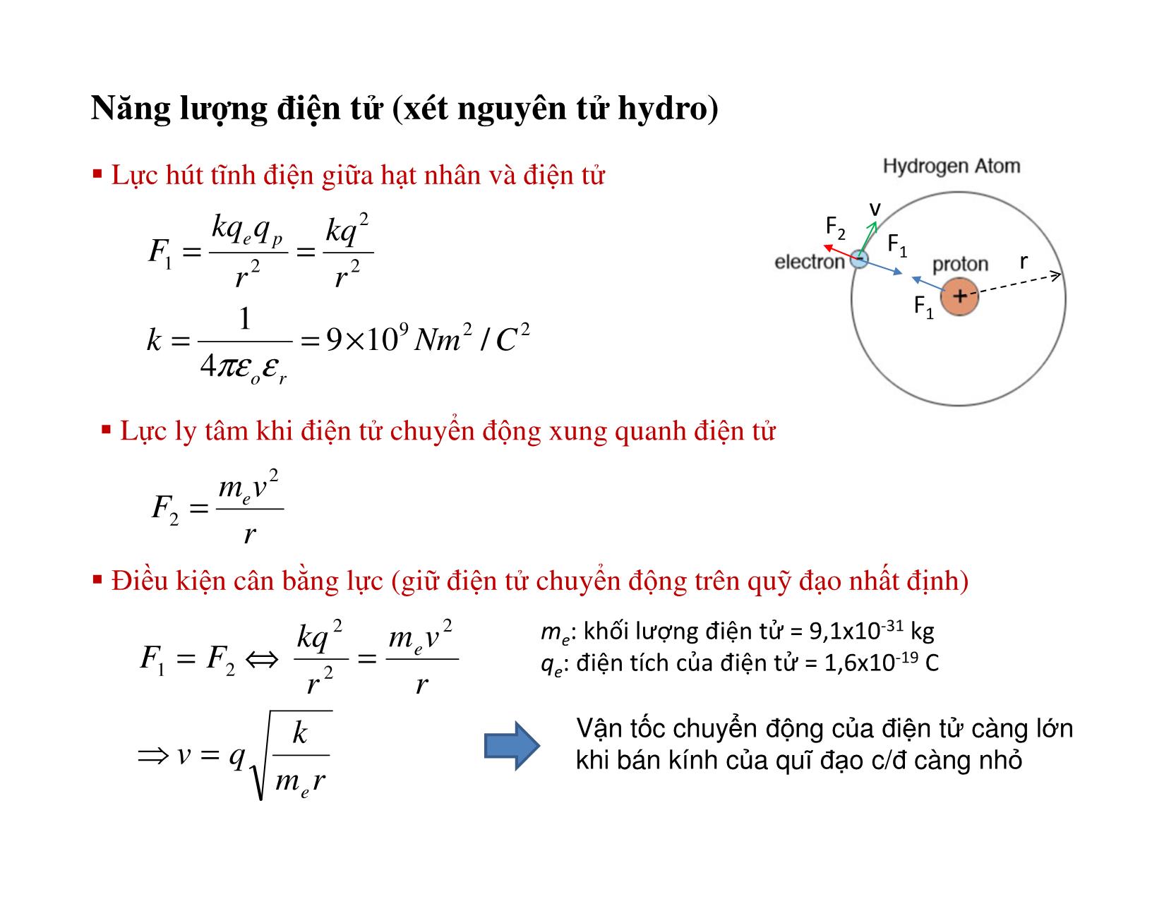 Bài giảng Vật liệu điện - Chương 1: Cấu tạo vật chất trang 6