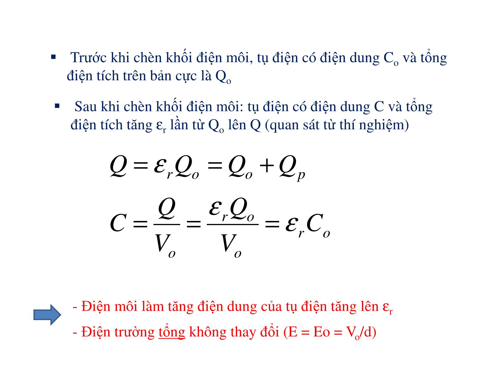 Bài giảng Vật liệu điện - Chương 3: Các quá trình vật lý trong điện môi trang 4