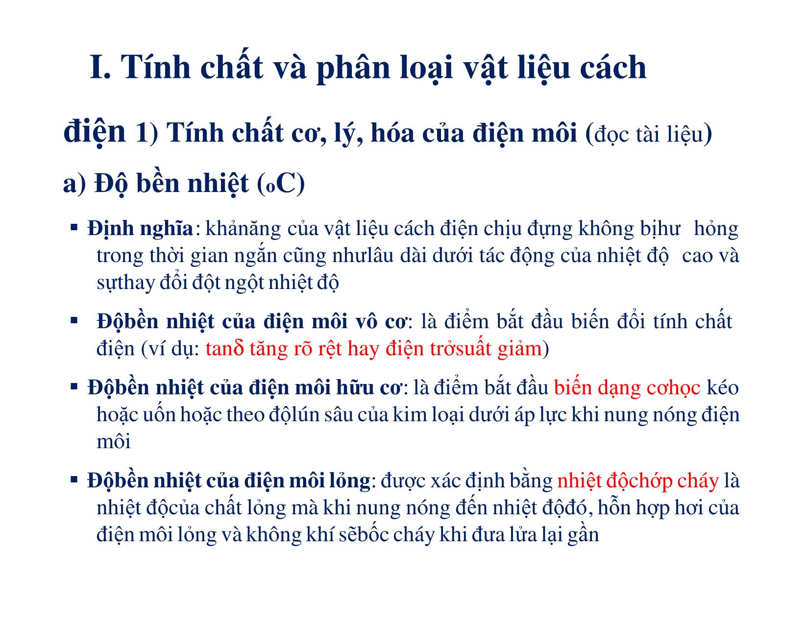 Bài giảng Vật liệu điện - Chương 4: Vật liệu cách điện trang 2