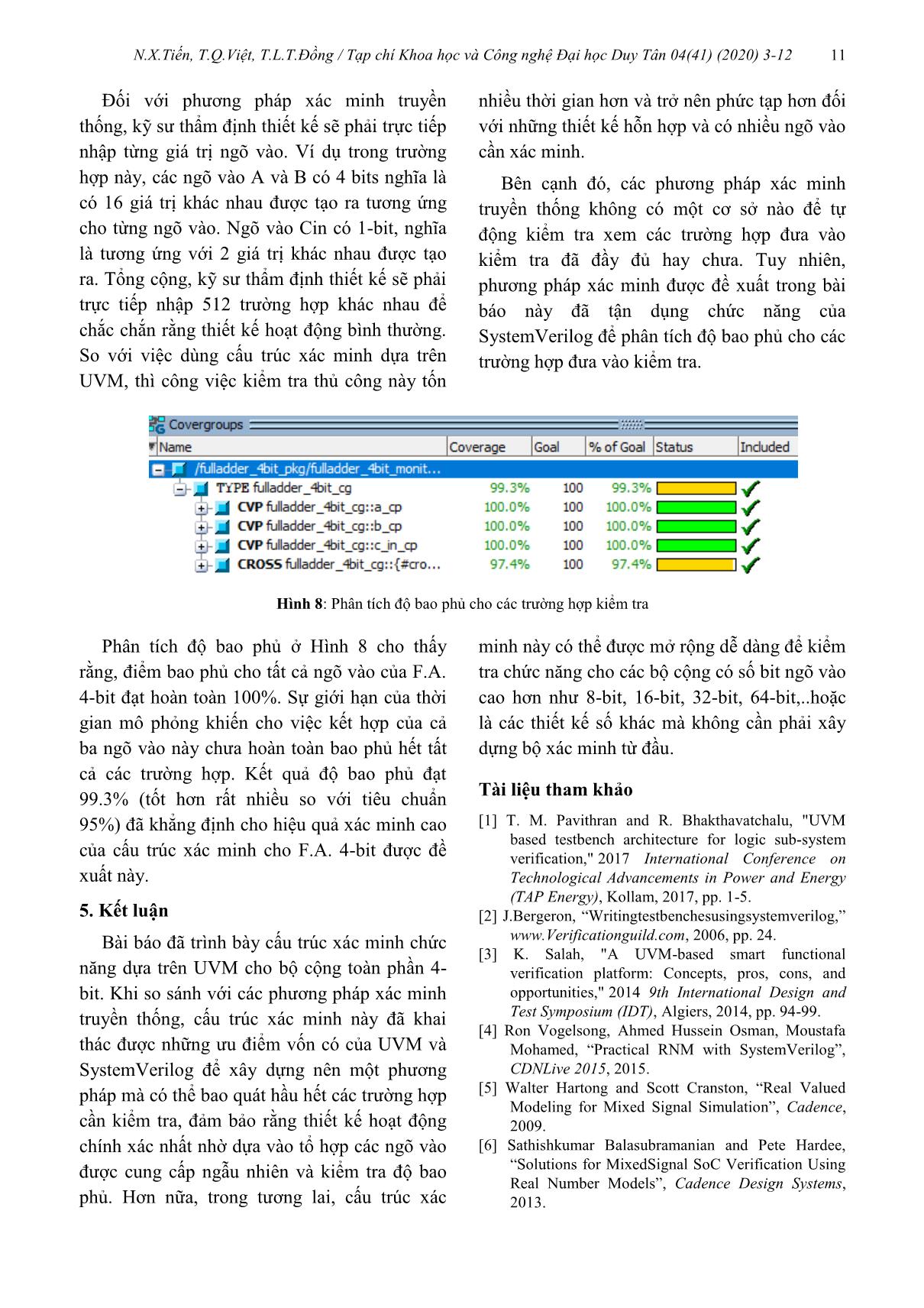 Cấu trúc kiểm chứng thiết kế cho bộ cộng toàn phần 4 - Bit dựa trên phương pháp xác minh phổ quát trang 9