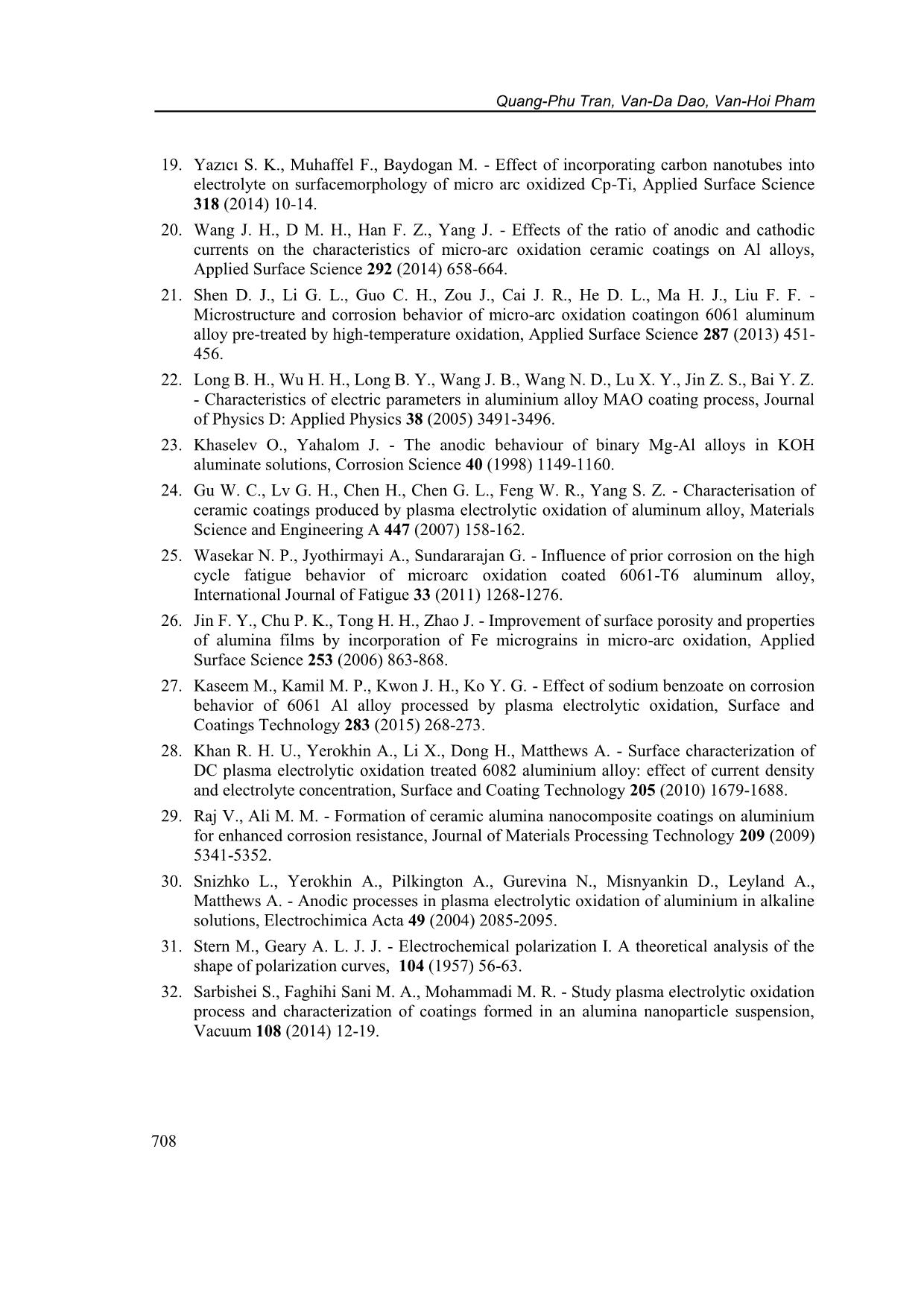 Characteristics of plasma electrolytic oxidation coatings on 6061 al alloy prepared at different current densities trang 10