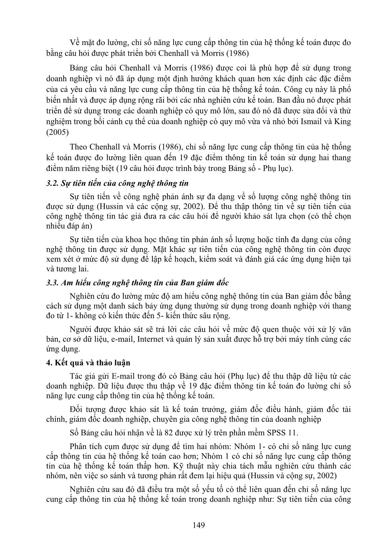 Công nghệ thông tin ảnh hưởng như thế nào đến ch số năng lực cung cấp thông tin của hệ thống kế toán trang 3