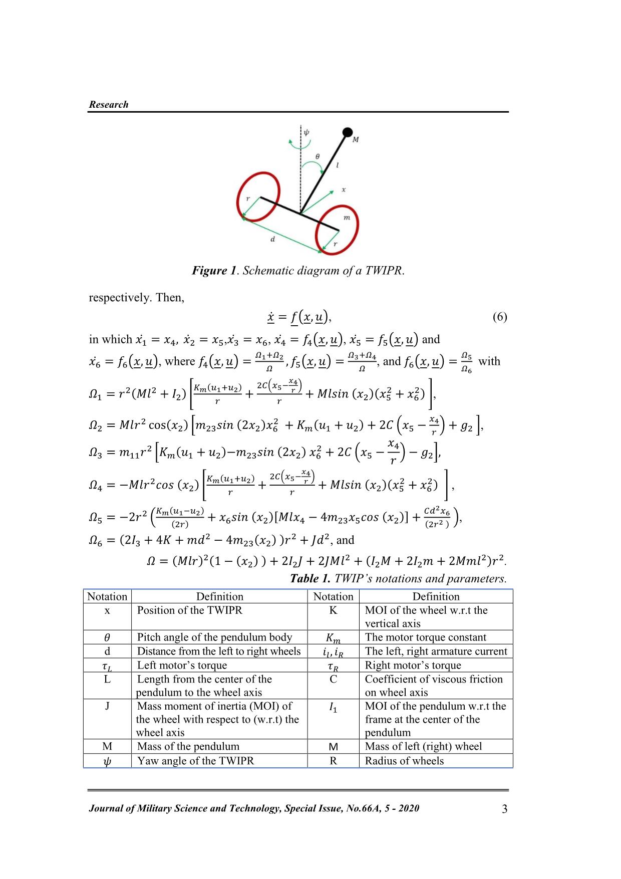 Control of two - wheeled inverted pendulum robot using robust pi and lqr controllers trang 3