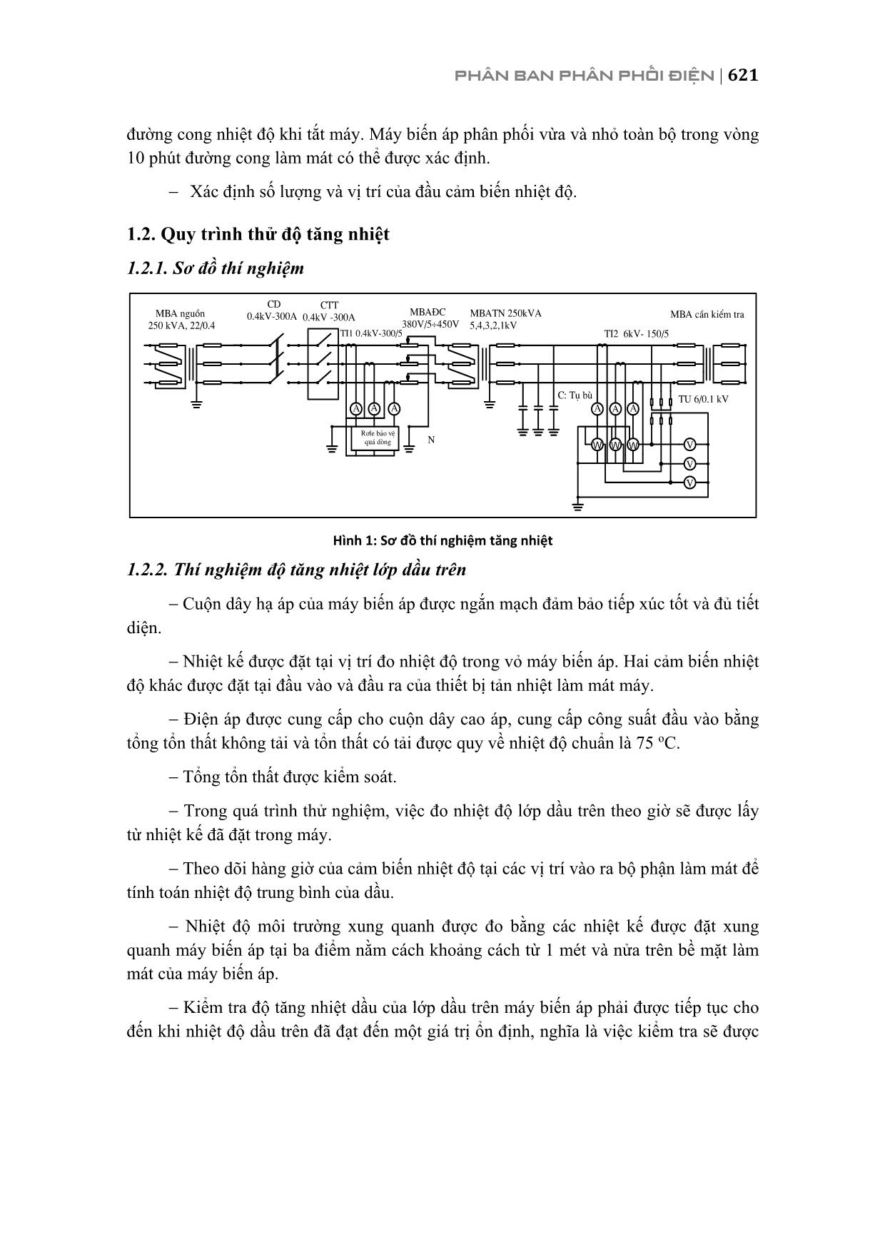 Đánh giá khả năng mang tải của máy biến áp trung áp bằng phép thử độ tăng nhiệt trang 2